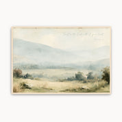 Trust in the Lord With All Your Heart Wall Art | Proverbs 3:5-6 Misty Valley Canvas Print