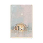 Jesus’ Birth The Nativity Scene, Christmas Wall Art of the Holy Night