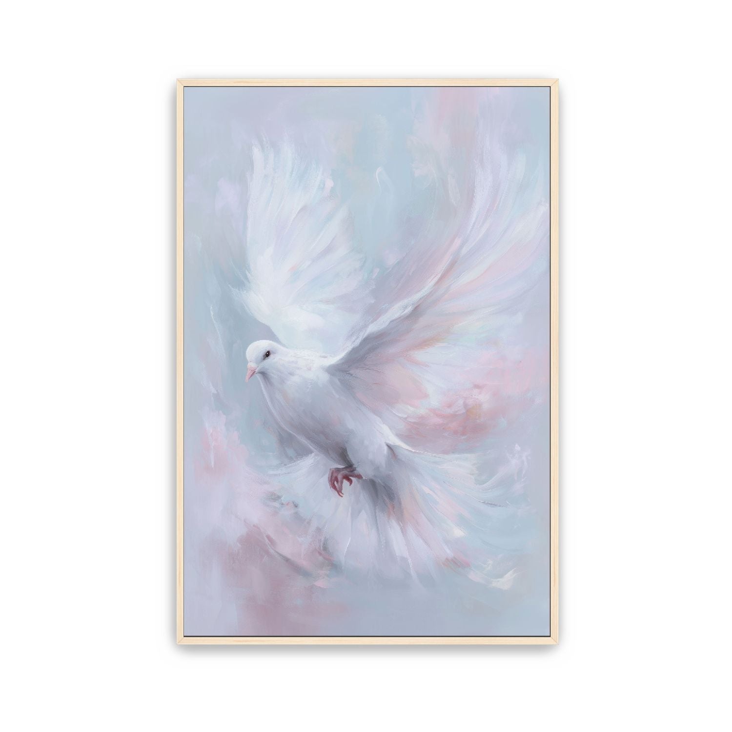 Heavenly Peace, Dove of the Holy Spirit Watercolor Christian Wall Art