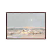 The Star Over the City of Bethlehem, Christmas Nativity Scene Wall Art
