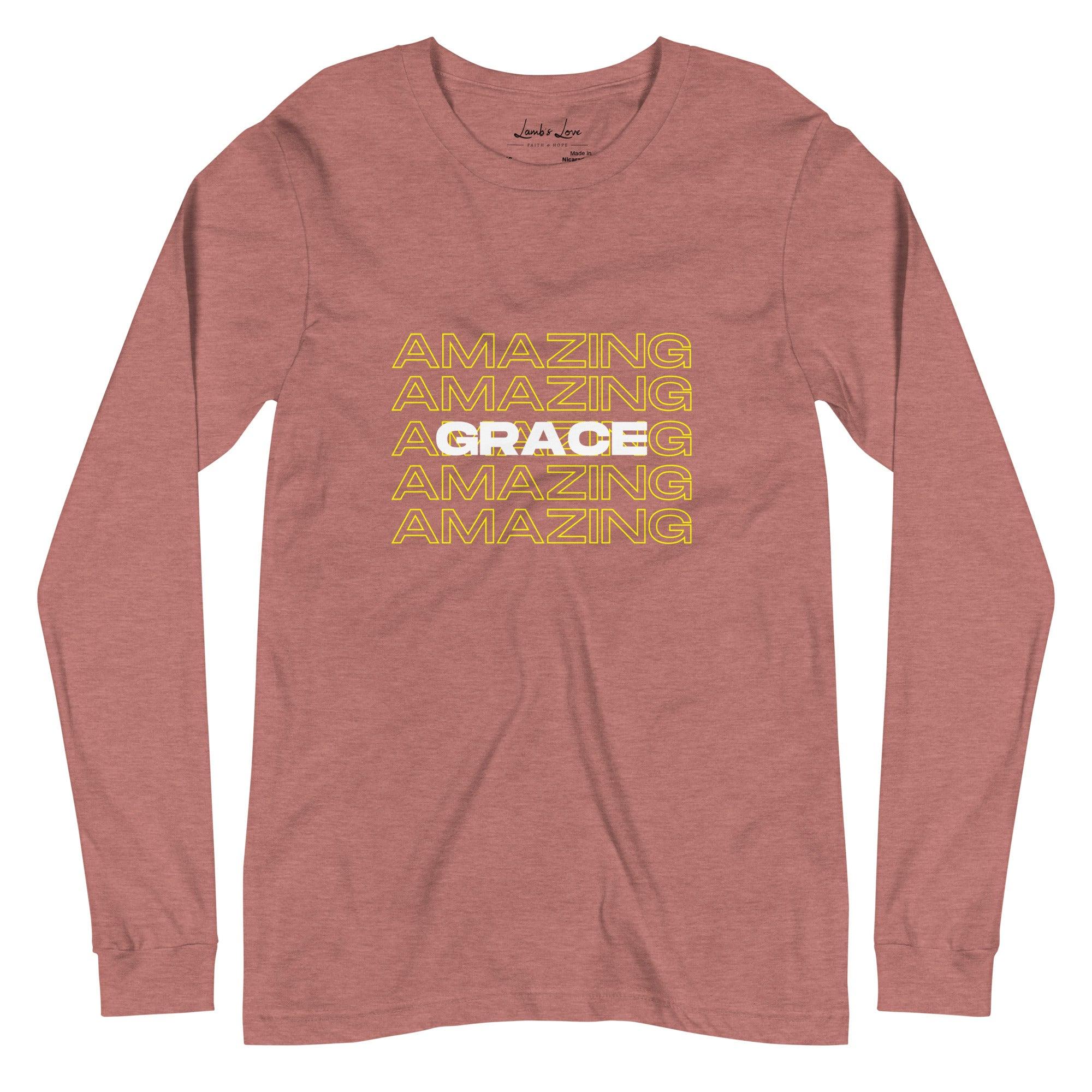 Amazing Grace, Women's Long Sleeve Tee - Lamb’s Love