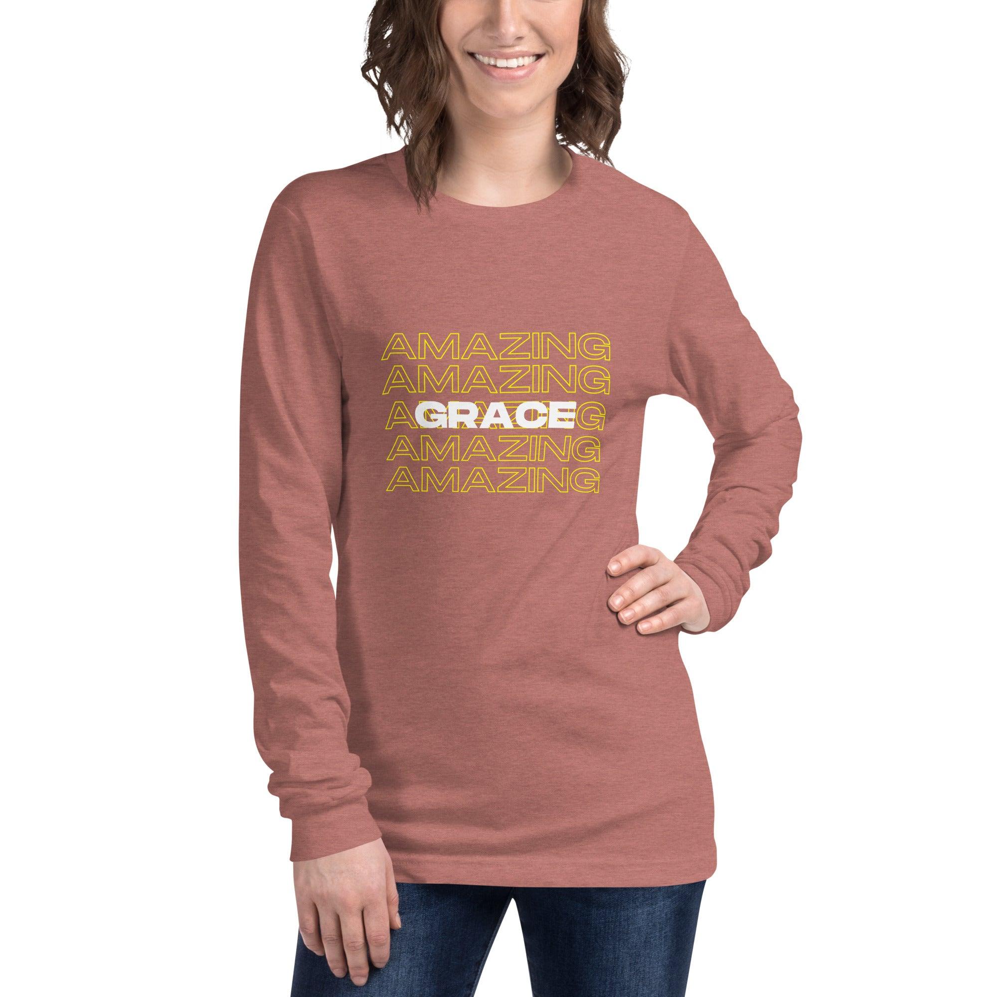 Amazing Grace, Women's Long Sleeve Tee - Lamb’s Love