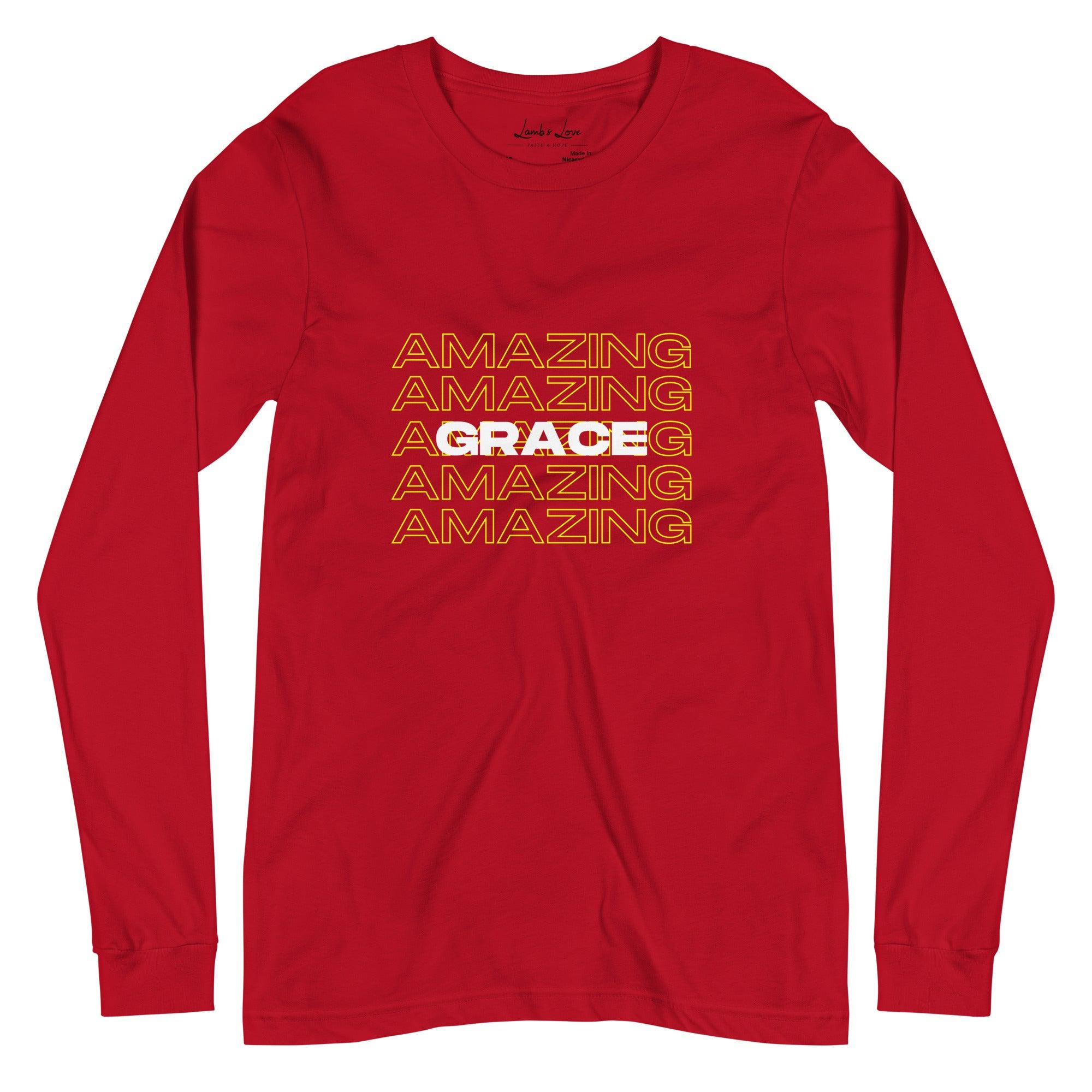 Amazing Grace, Women's Long Sleeve Tee - Lamb’s Love