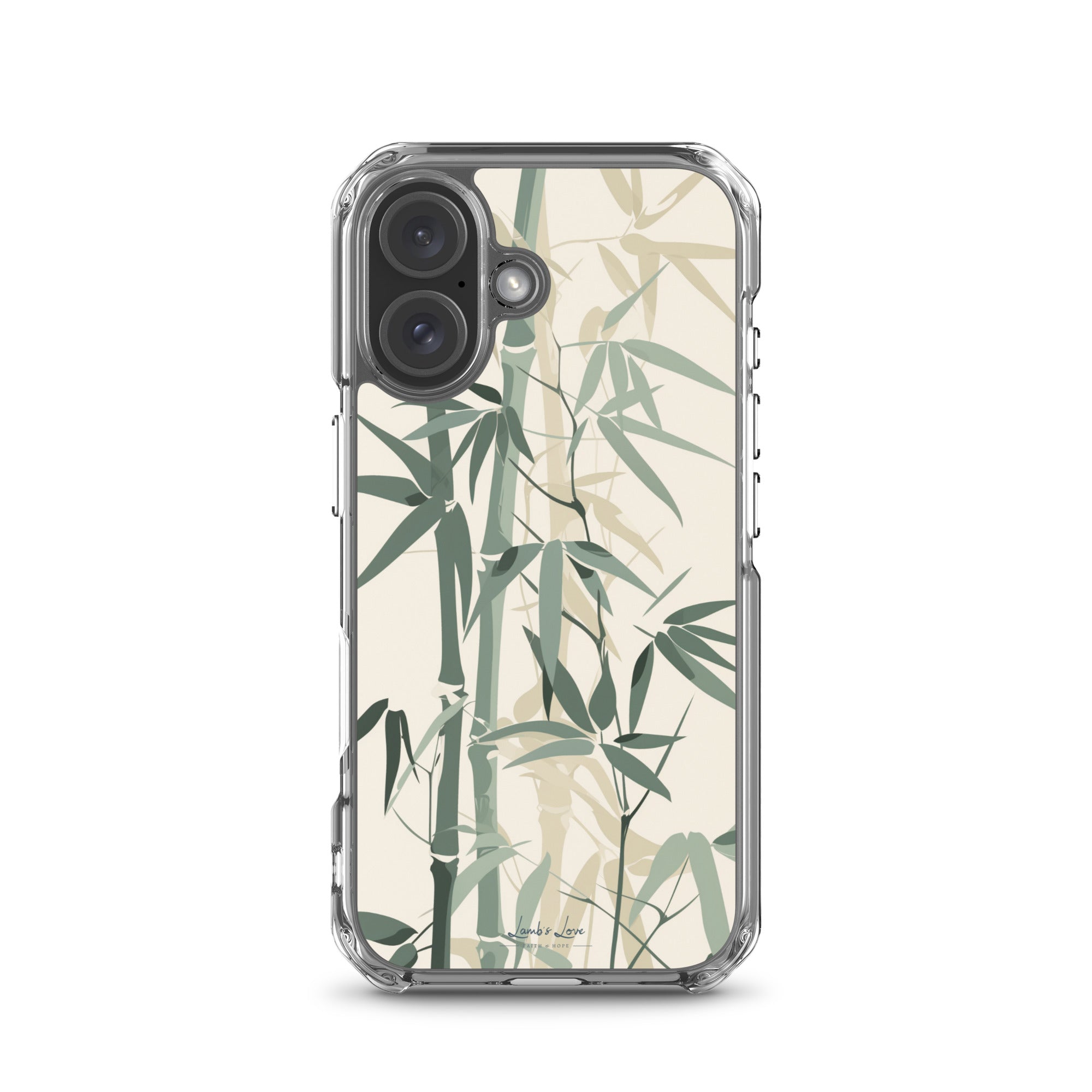 Bamboo, Clear - edge Case for iPhone - Lamb’s Love