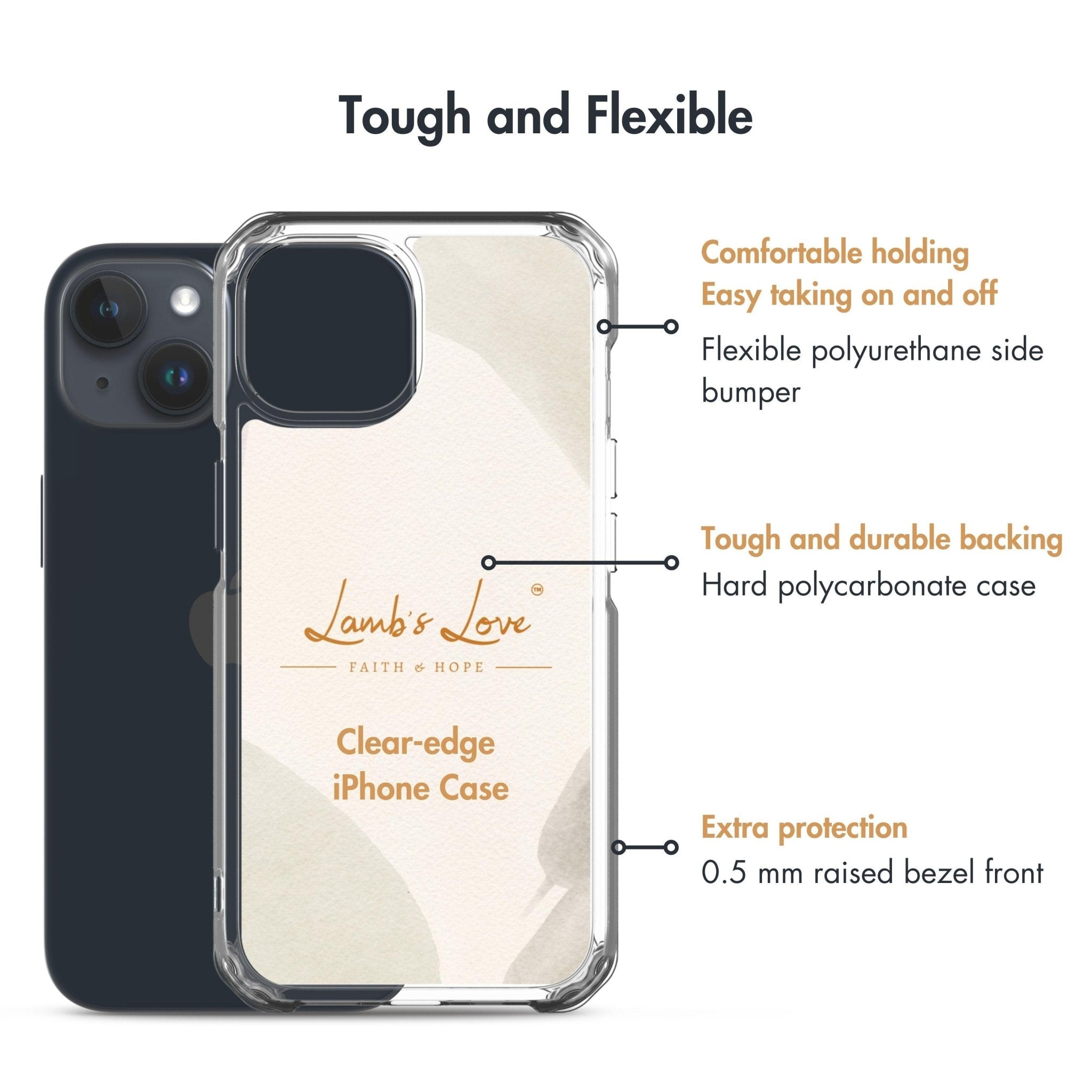 Bamboo, Clear-edge Case for iPhone - Lamb’s Love