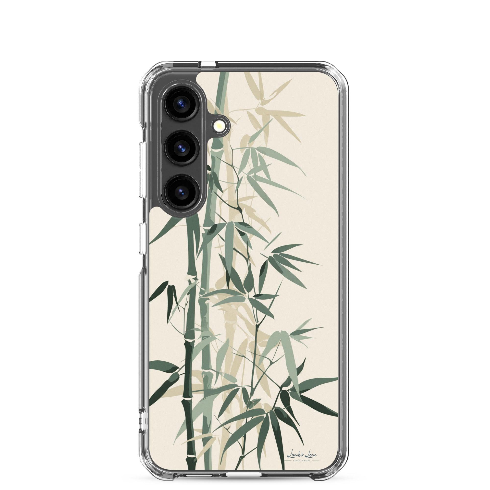 Bamboo, Clear-edge Case for Samsung - Lamb’s Love