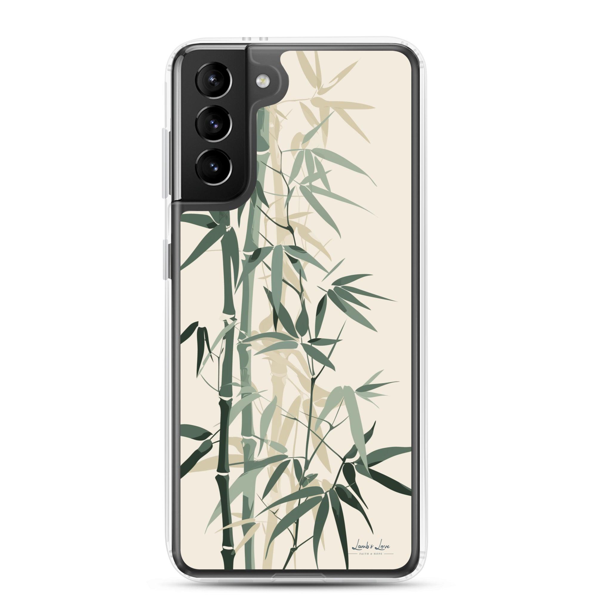 Bamboo, Clear-edge Case for Samsung - Lamb’s Love