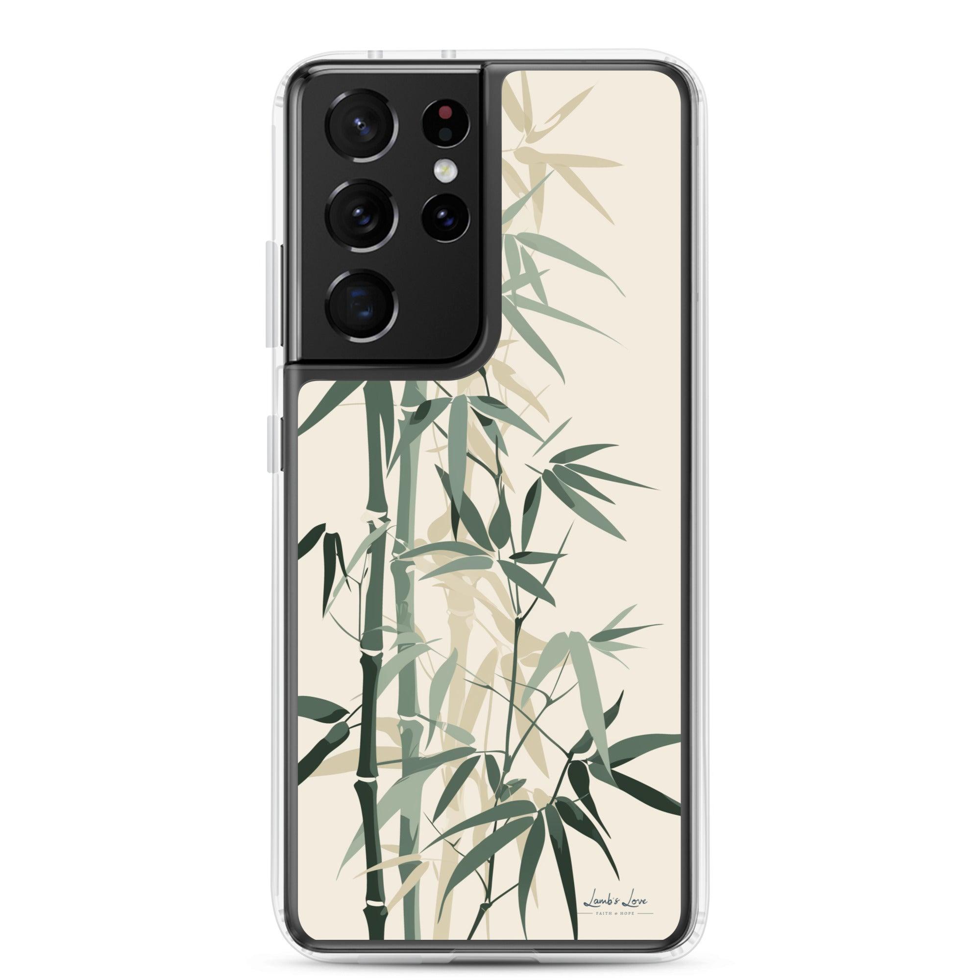 Bamboo, Clear-edge Case for Samsung - Lamb’s Love