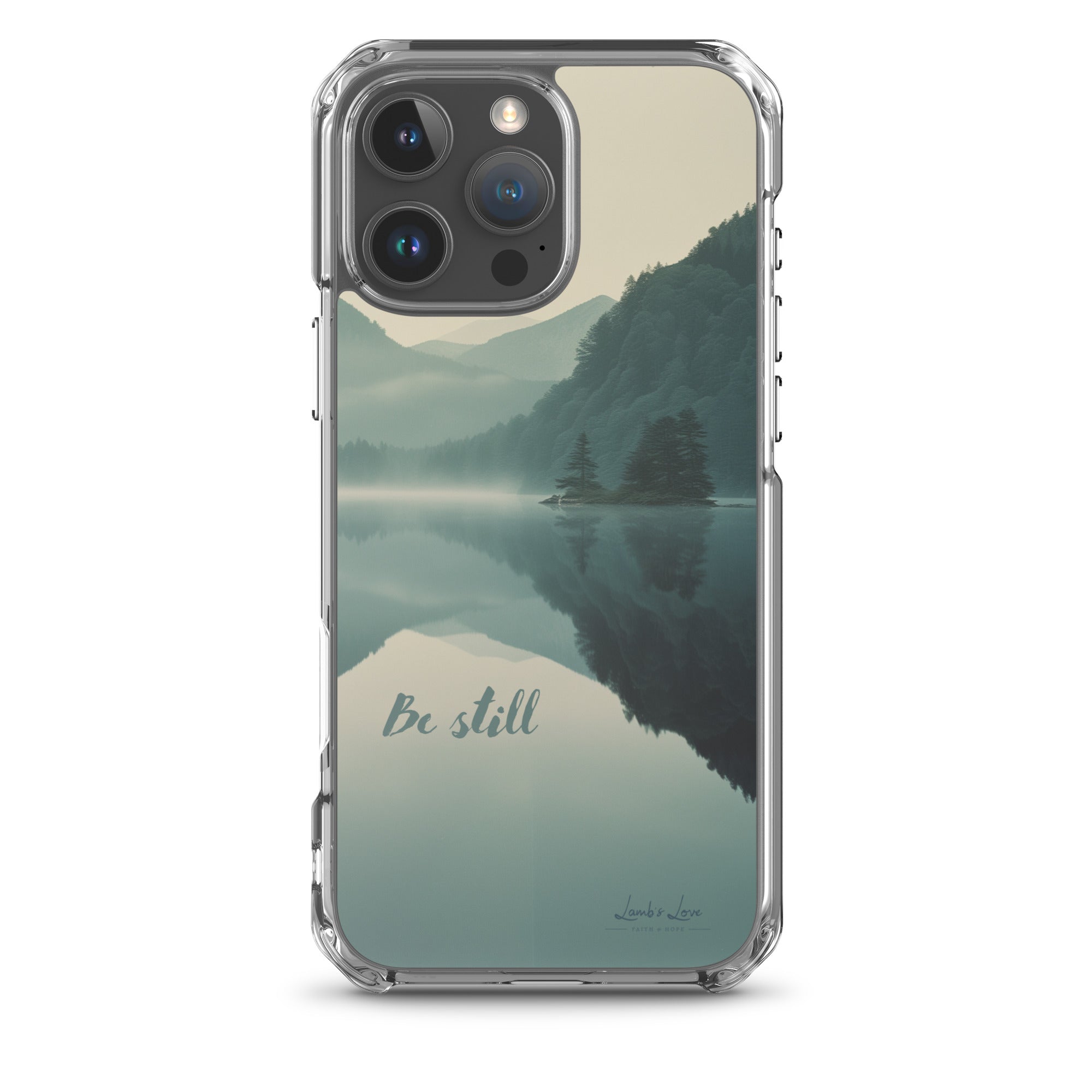 Be Still, Clear - edge Case for iPhone - Lamb’s Love