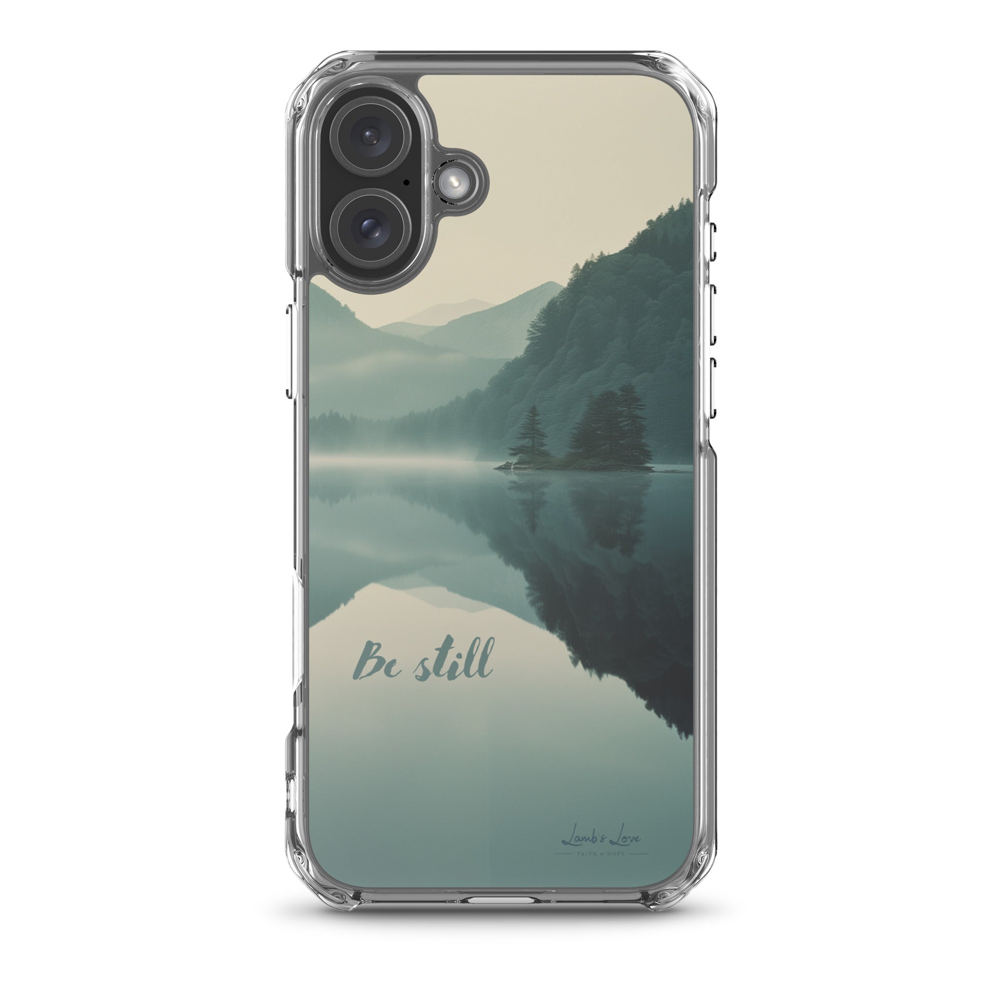 Be Still, Clear - edge Case for iPhone - Lamb’s Love