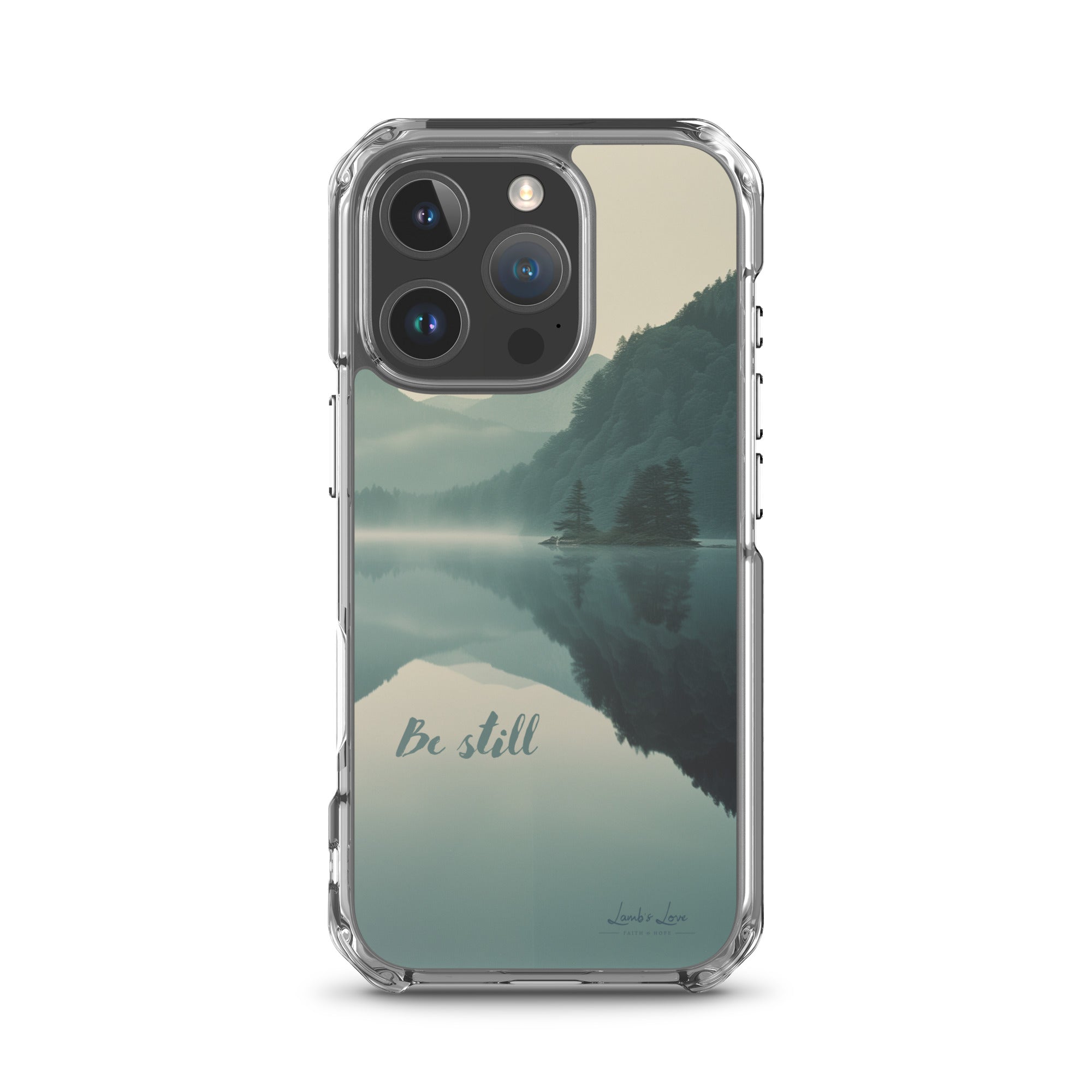 Be Still, Clear - edge Case for iPhone - Lamb’s Love