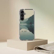 Psalm 46:10 "Be Still" Samsung Galaxy Case - Misty Mountain & Lake Christian Cover