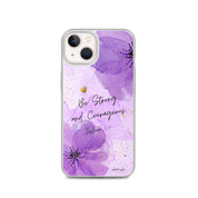 Be Strong and Courageous, Clear-edge Case for iPhone - Lamb’s Love