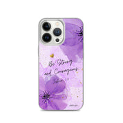 Be Strong and Courageous, Clear-edge Case for iPhone - Lamb’s Love