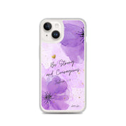 Be Strong and Courageous, Clear-edge Case for iPhone - Lamb’s Love