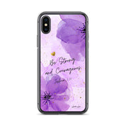 Be Strong and Courageous, Clear-edge Case for iPhone - Lamb’s Love