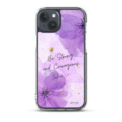 Be Strong and Courageous, Clear-edge Case for iPhone - Lamb’s Love