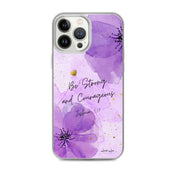 Be Strong and Courageous, Clear-edge Case for iPhone - Lamb’s Love