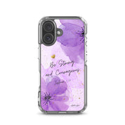 Be Strong and Courageous, Clear - edge Case for iPhone - Lamb’s Love