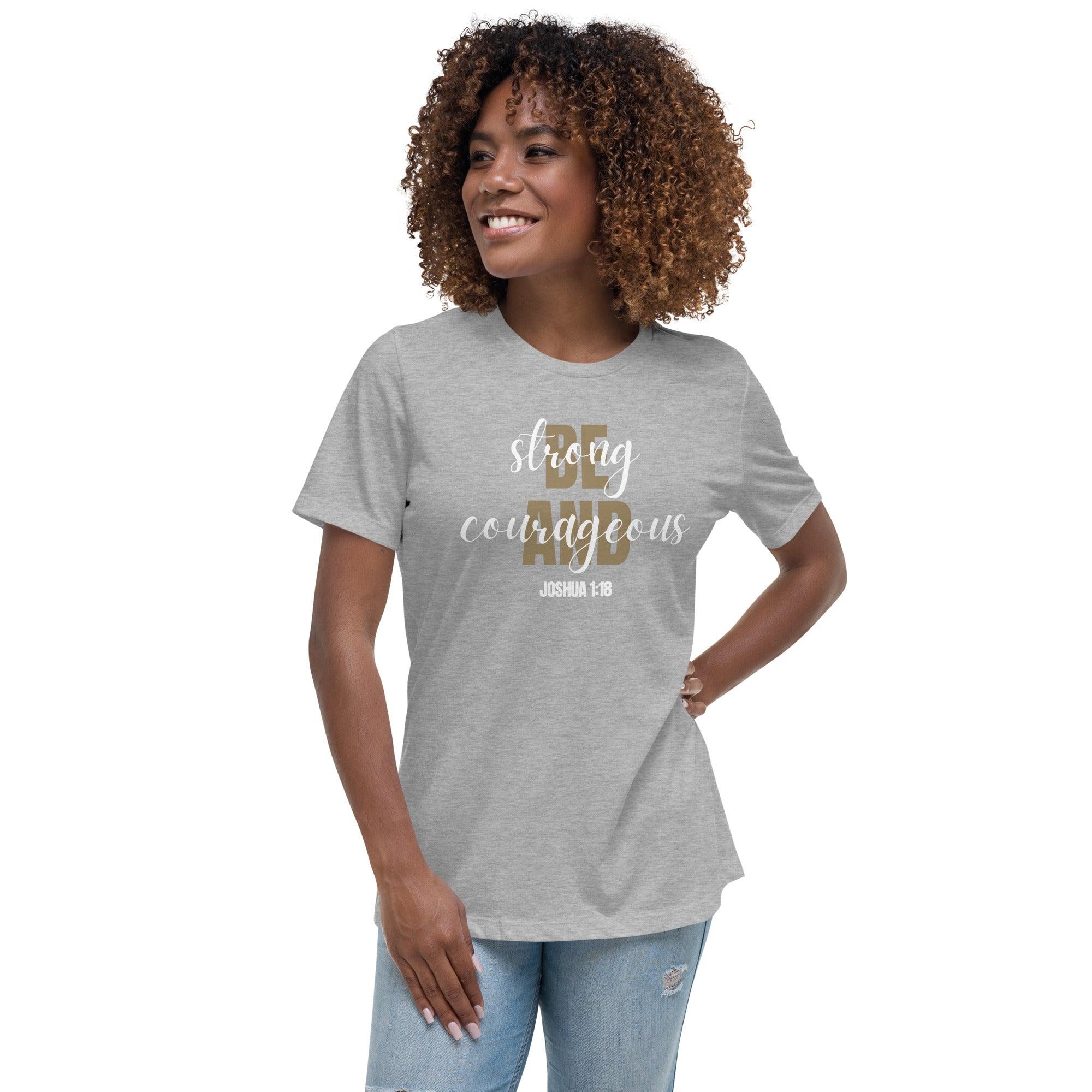 Be Strong and Courageous, Women's T-Shirt - Lamb’s Love