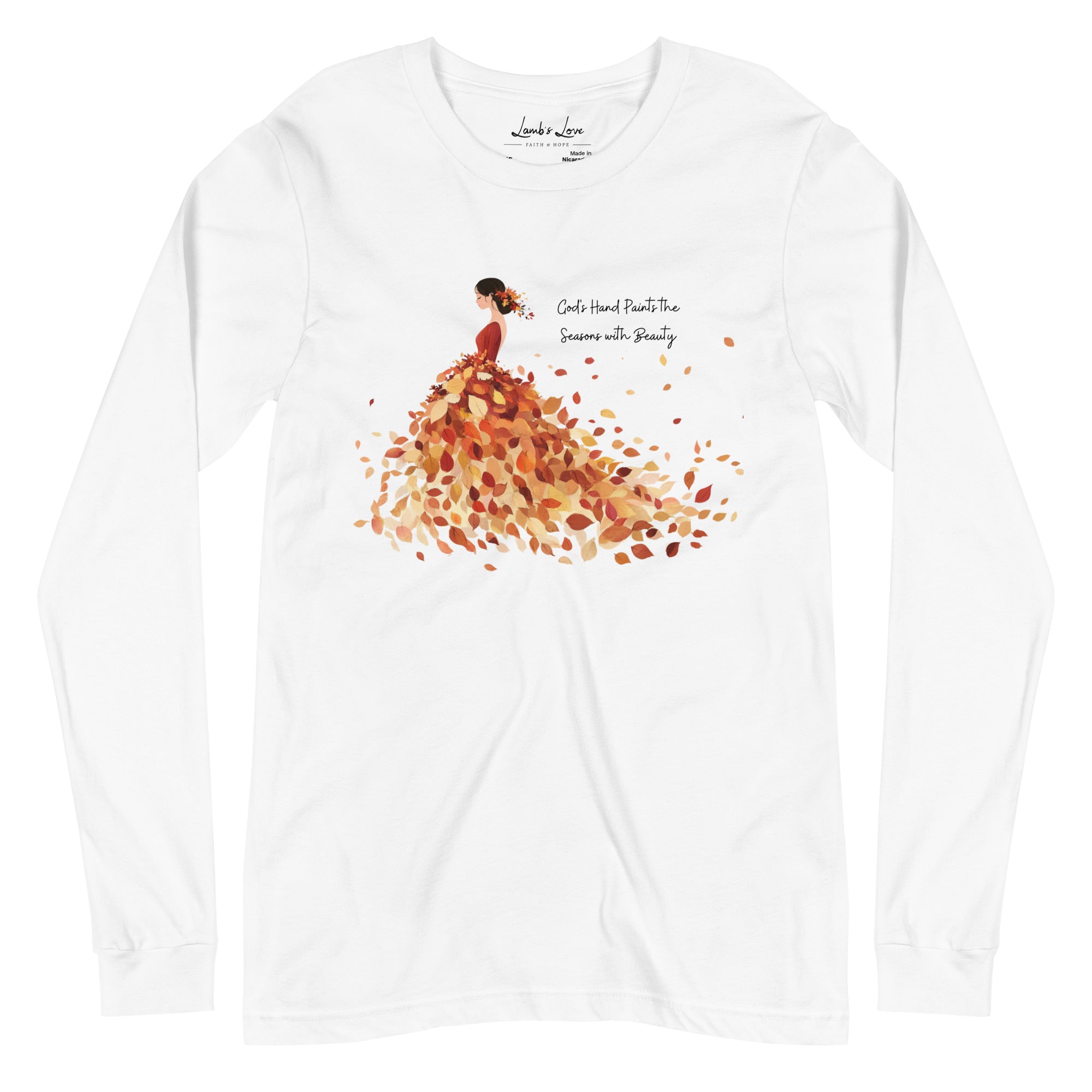 Beauty by God’s Hand, Women's Long Sleeve Tee - Lamb’s Love