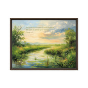 Beside Quite Water, Framed Canvas - Lamb’s Love