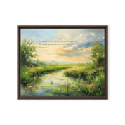 Beside Quite Water, Framed Canvas - Lamb’s Love