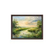 Beside Quite Water, Framed Canvas - Lamb’s Love