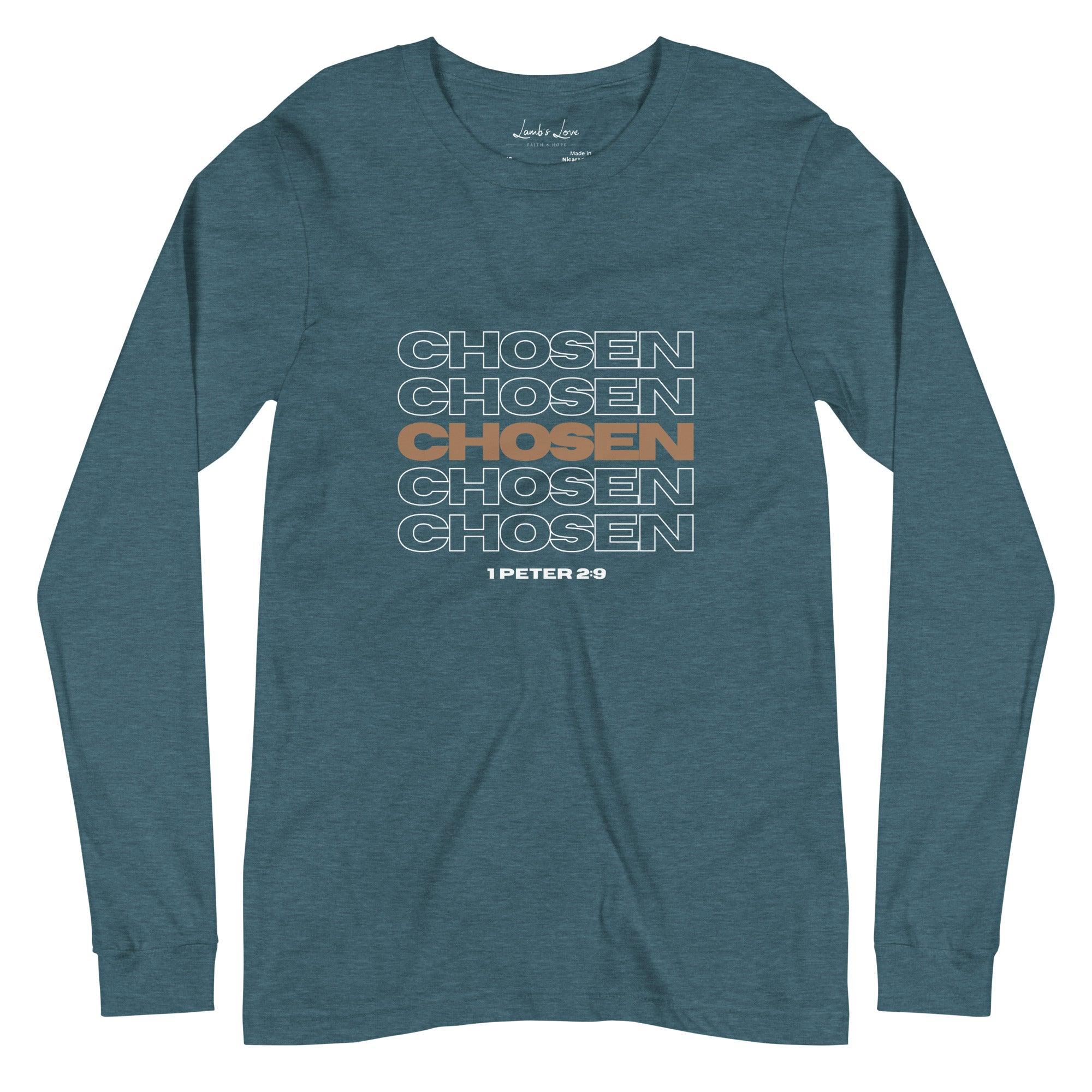 Chosen, Women's Long Sleeve Tee - Lamb’s Love