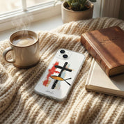 Cross and Christian Fish, MagSafe Compatible Christian Phone Case
