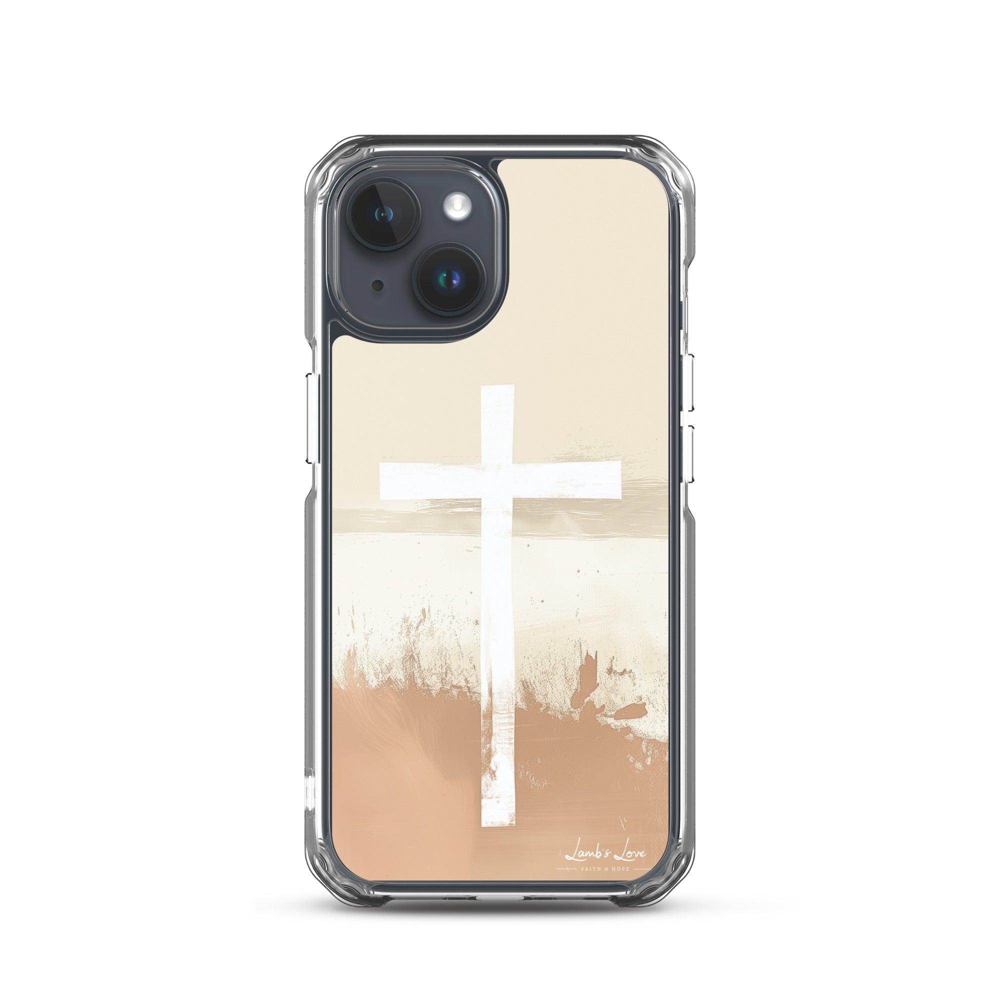 Cross, Clear-edge Case for iPhone - Lamb’s Love