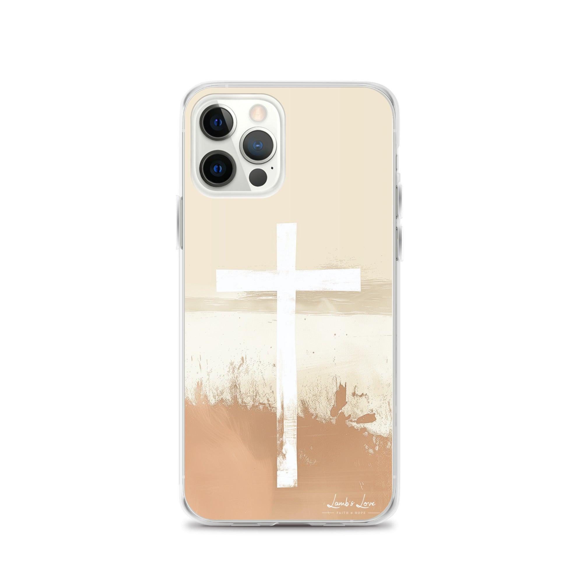 Cross, Clear-edge Case for iPhone - Lamb’s Love