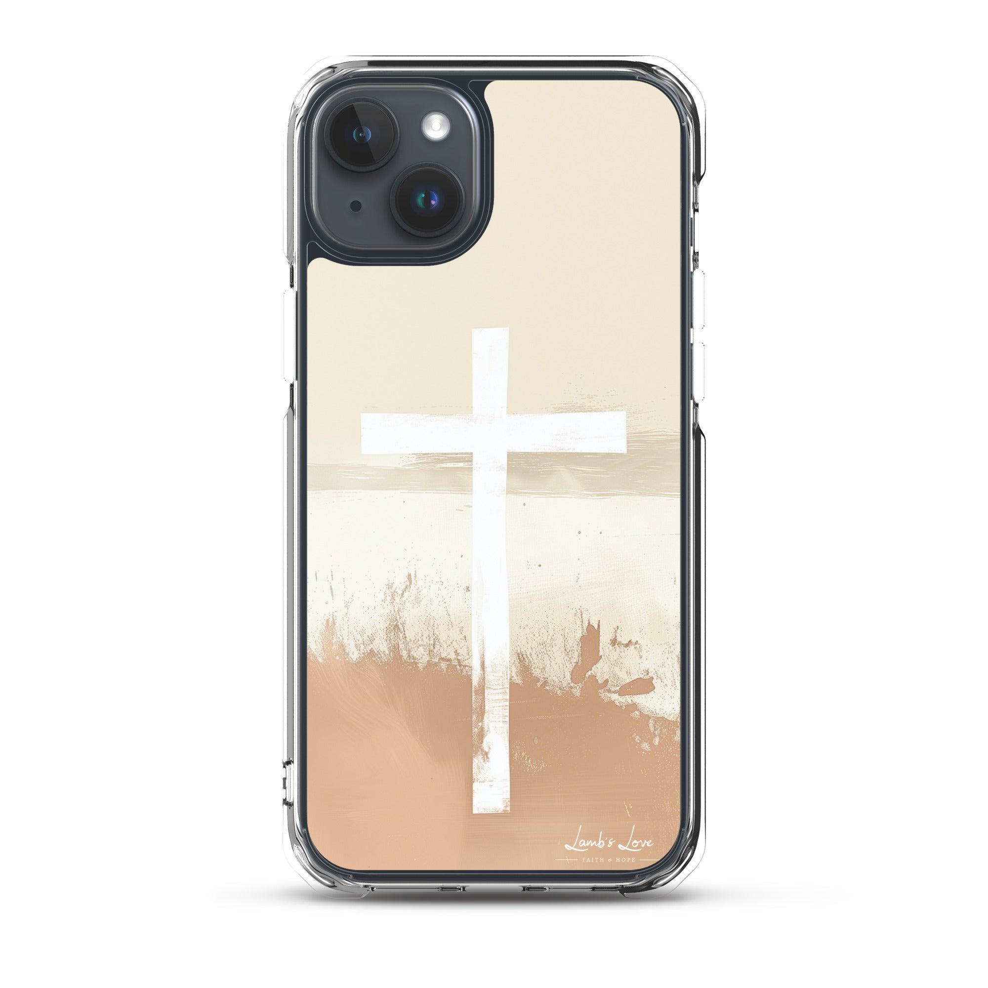 Cross, Clear-edge Case for iPhone - Lamb’s Love