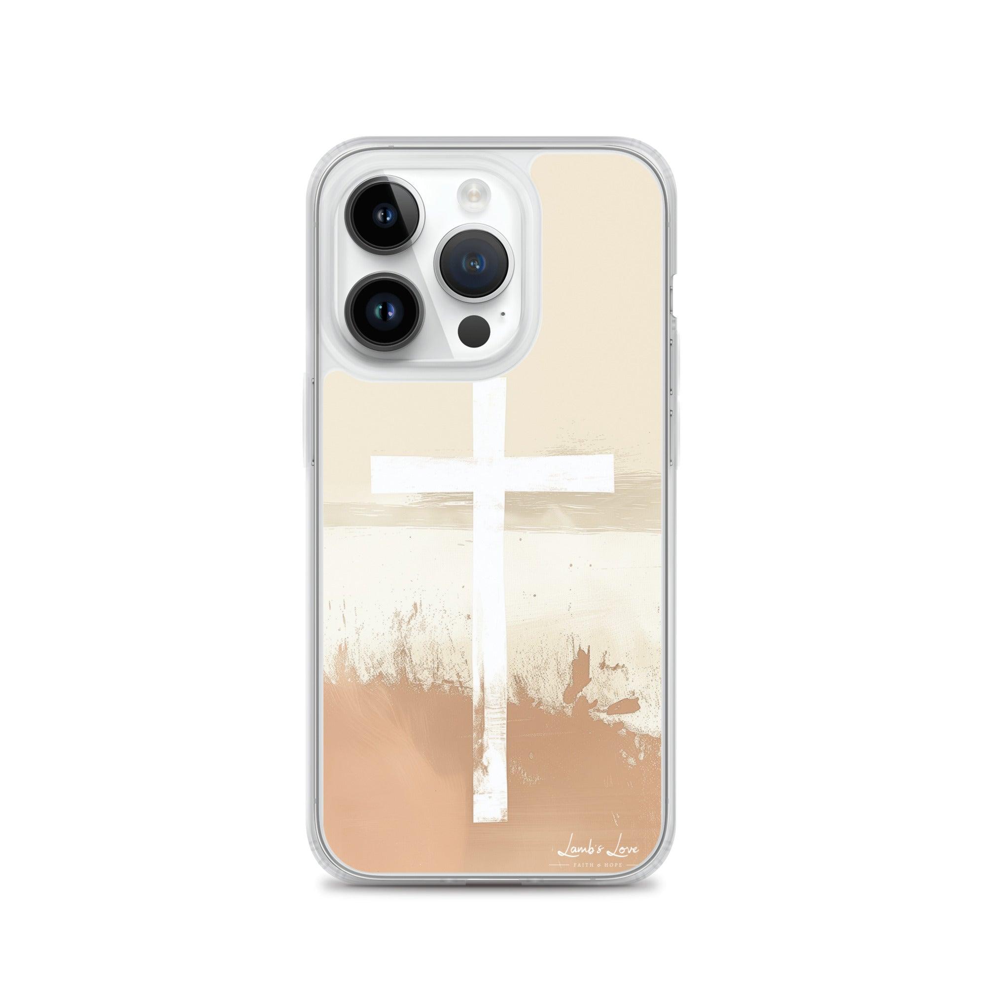 Cross, Clear-edge Case for iPhone - Lamb’s Love