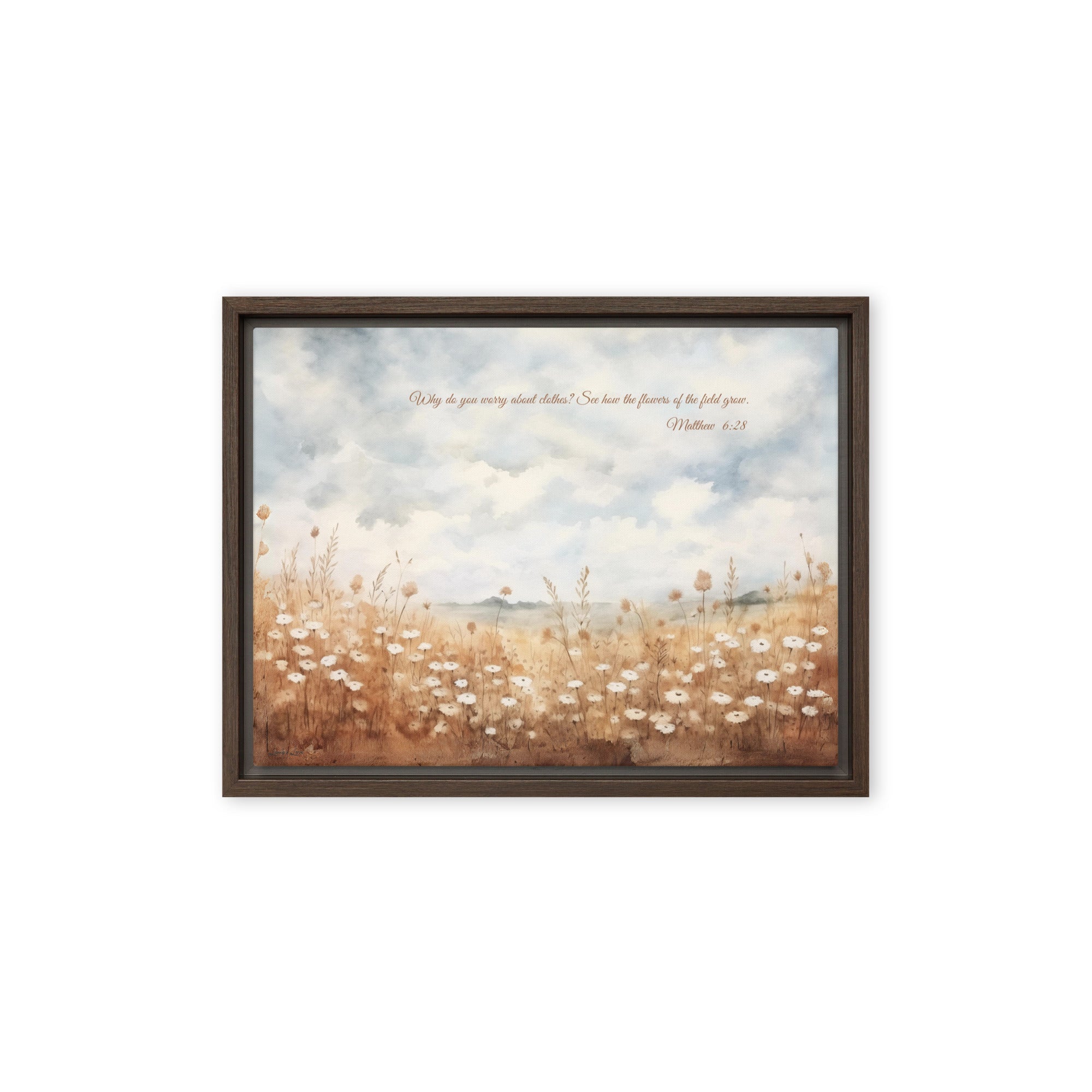 Do Not Worry, Framed Canvas - Lamb’s Love