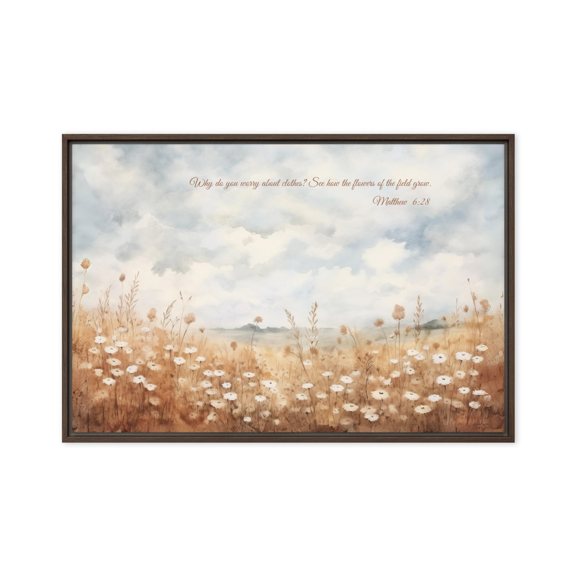 Do Not Worry, Framed Canvas - Lamb’s Love