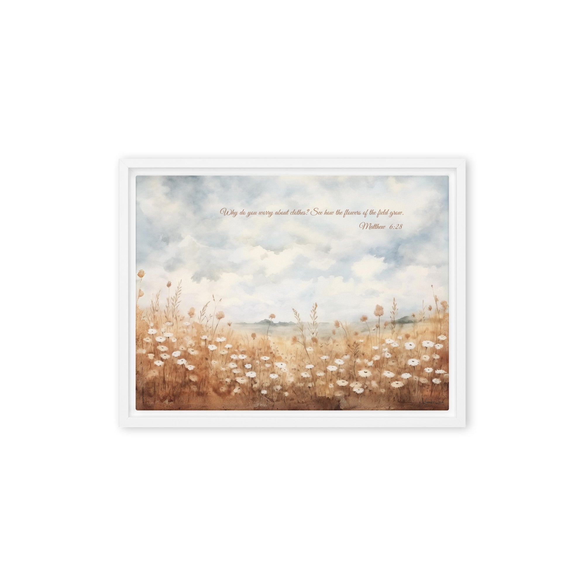 Do Not Worry, Framed Canvas - Lamb’s Love