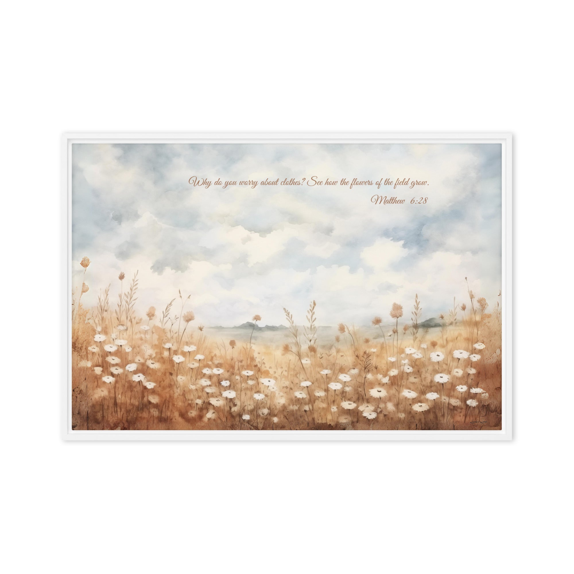 Do Not Worry, Framed Canvas - Lamb’s Love