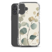 Eucalyptus, Clear - edge Case for iPhone - Lamb’s Love