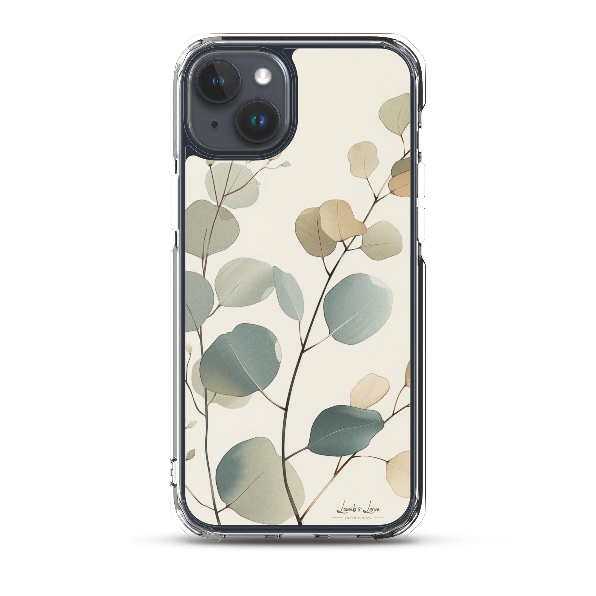 Eucalyptus, Clear-edge Case for iPhone - Lamb’s Love