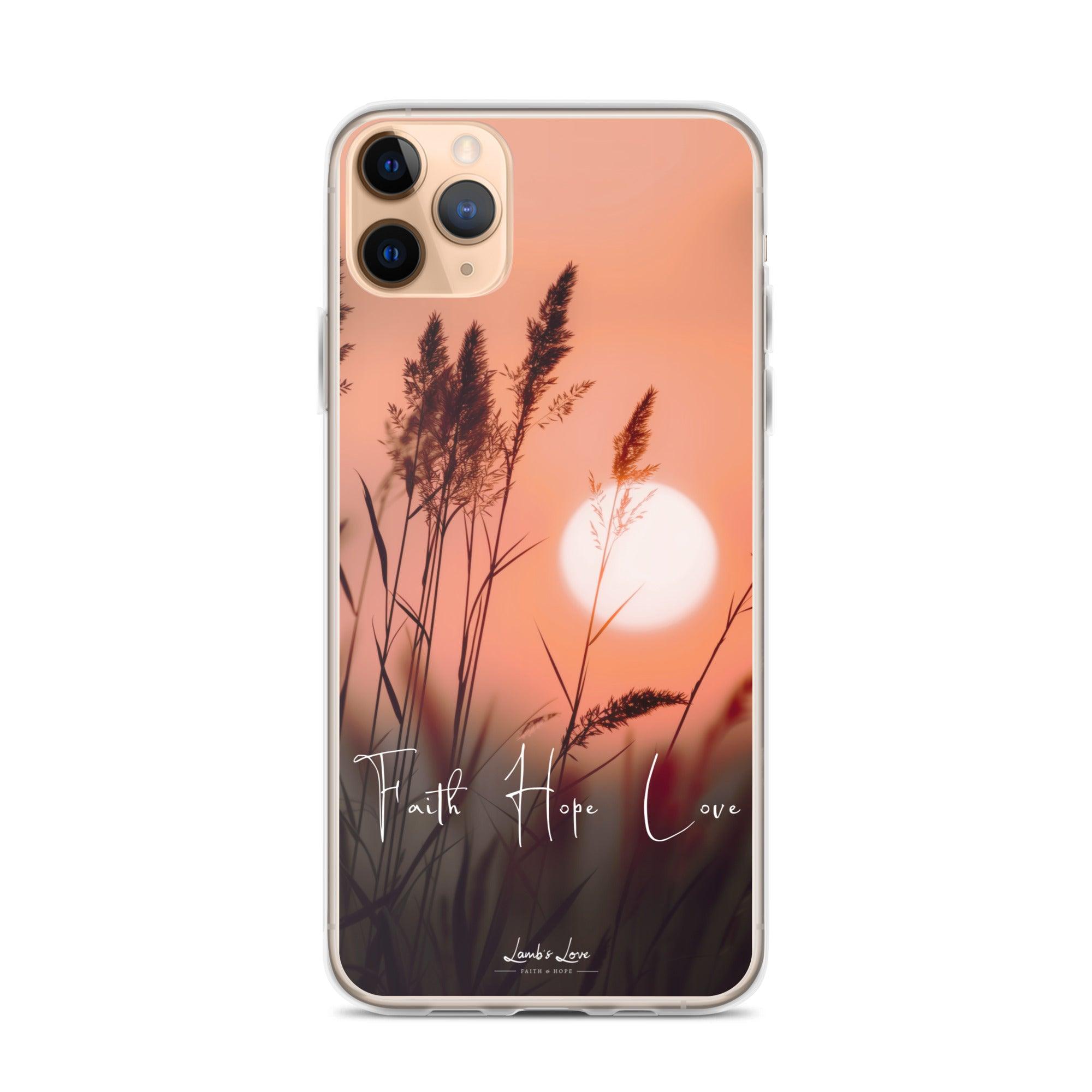 Faith Hope Love, Clear-edge Case for iPhone - Lamb’s Love