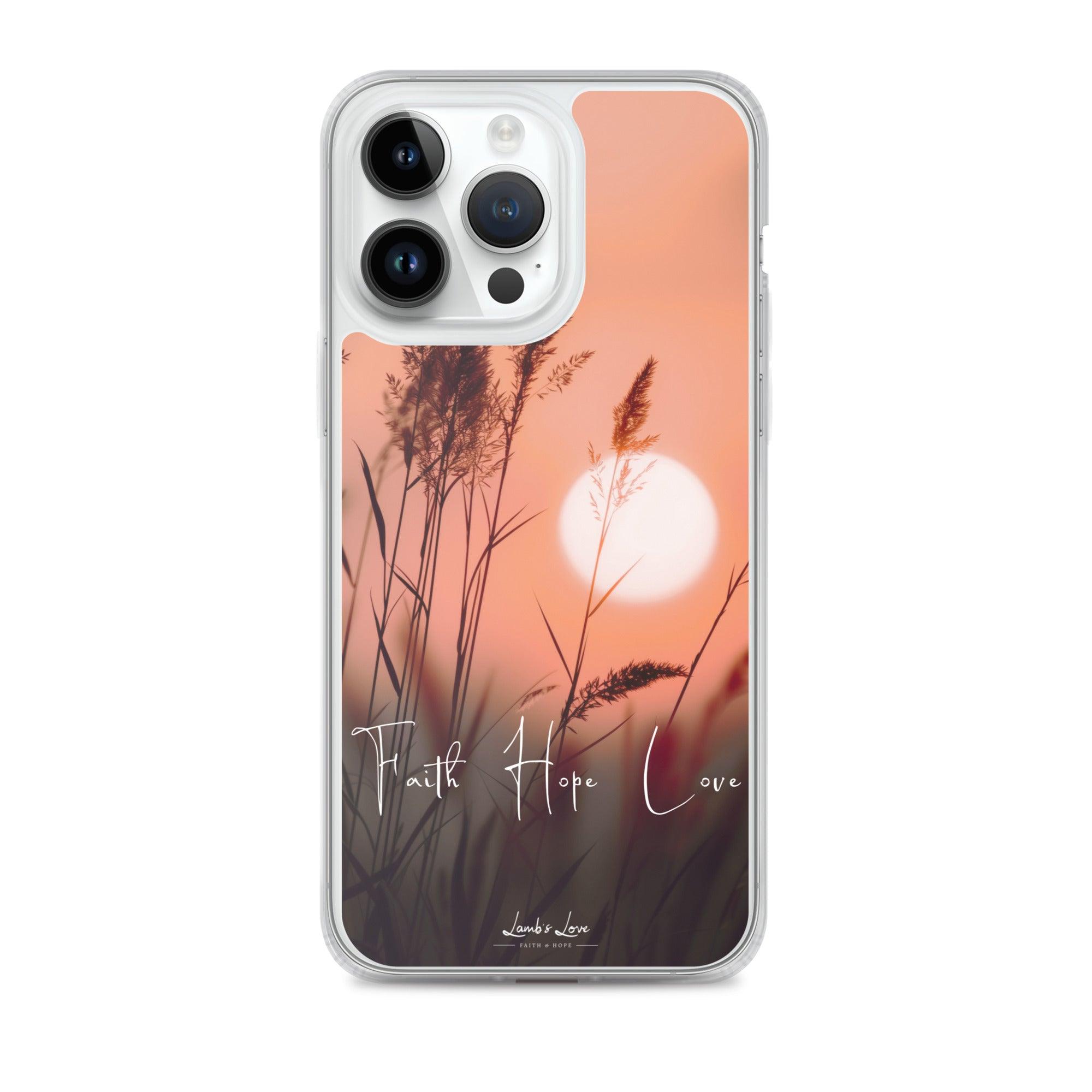 Faith Hope Love, Clear-edge Case for iPhone - Lamb’s Love