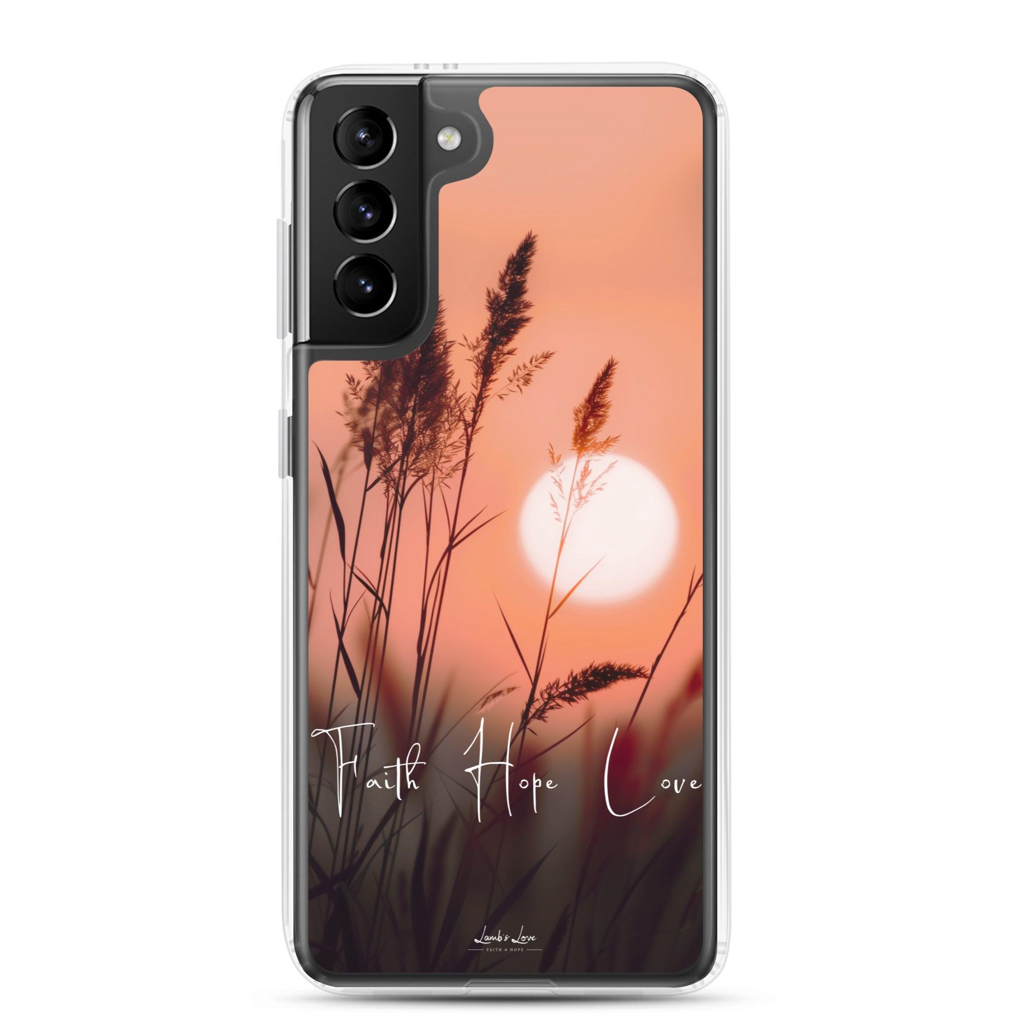 Faith Hope Love, Clear-edge Case for Samsung - Lamb’s Love