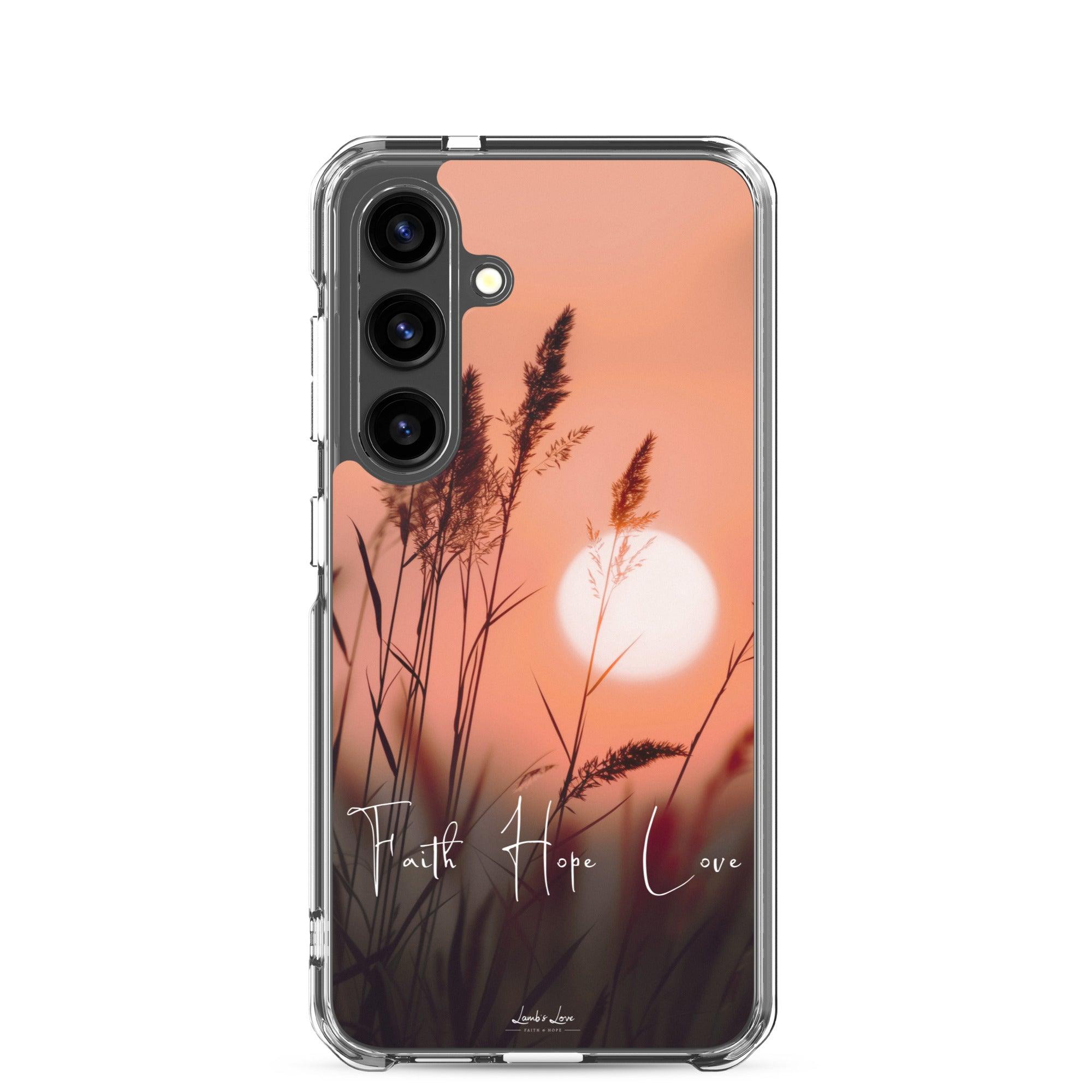 Faith Hope Love, Clear-edge Case for Samsung - Lamb’s Love