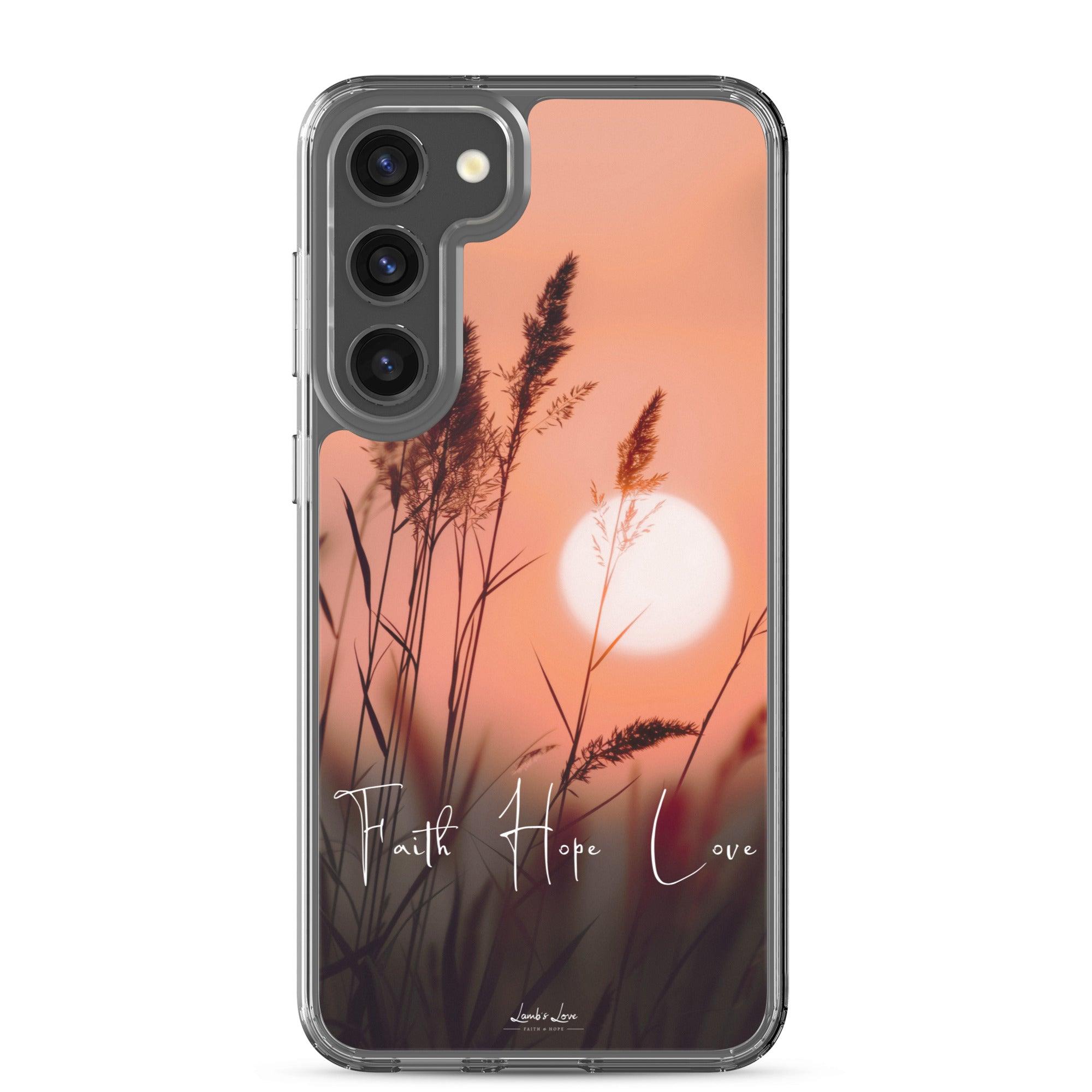 Faith Hope Love, Clear-edge Case for Samsung - Lamb’s Love