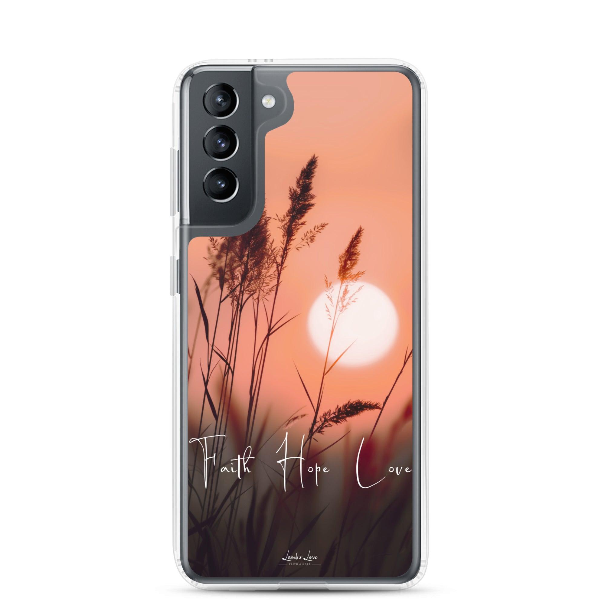 Faith Hope Love, Clear-edge Case for Samsung - Lamb’s Love