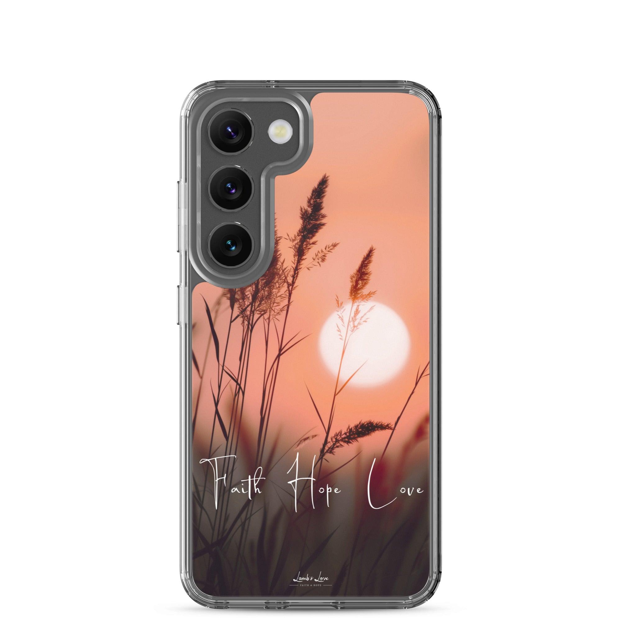 Faith Hope Love, Clear-edge Case for Samsung - Lamb’s Love