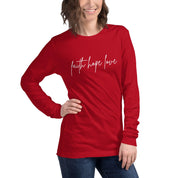 Faith Hope Love, Women's Long Sleeve Tee - Lamb’s Love