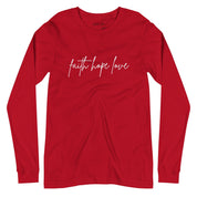 Faith Hope Love, Women's Long Sleeve Tee - Lamb’s Love