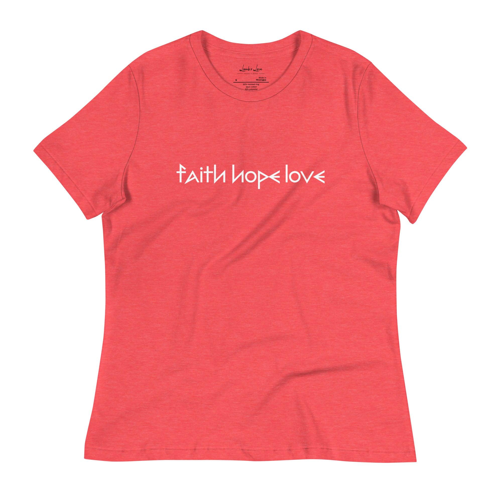 Faith Hope Love, Women's T-Shirt - Lamb’s Love